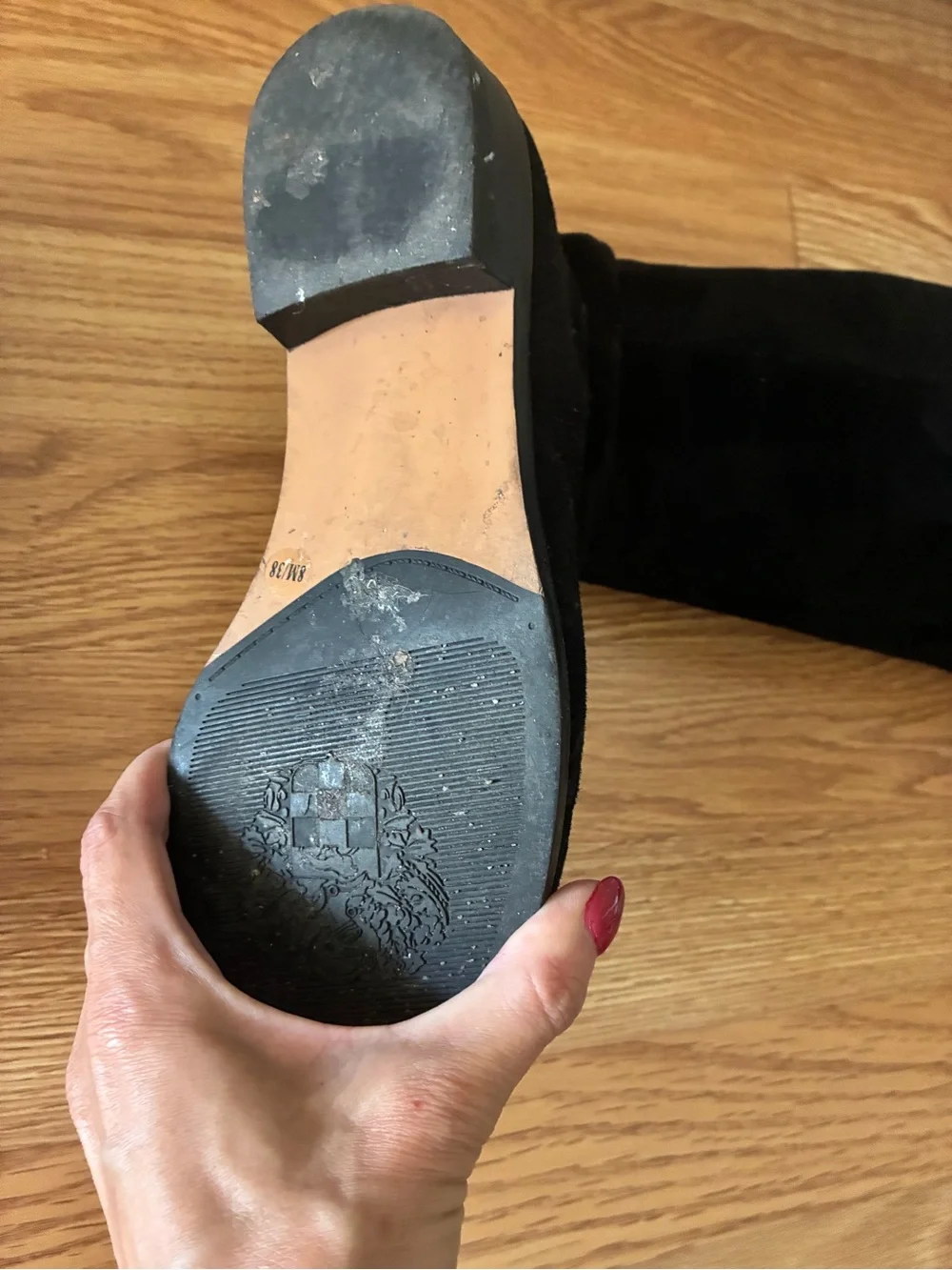 Vince Camuto Black Over-The-Knee Suede Boots